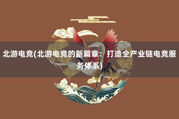 北游电竞(北游电竞的新篇章：打造全产业链电竞服务体系)