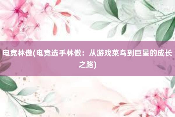 电竞林傲(电竞选手林傲：从游戏菜鸟到巨星的成长之路)