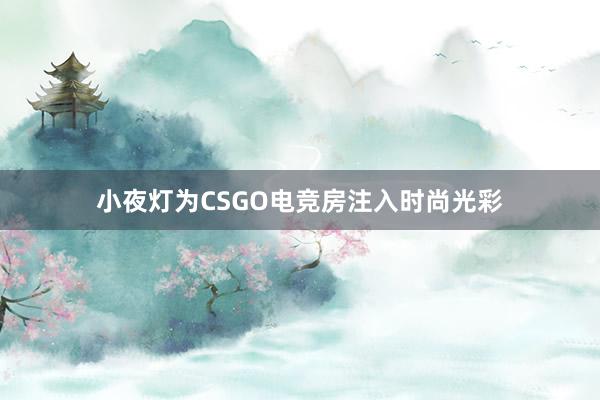 小夜灯为CSGO电竞房注入时尚光彩