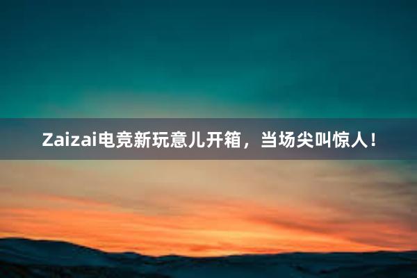 Zaizai电竞新玩意儿开箱，当场尖叫惊人！