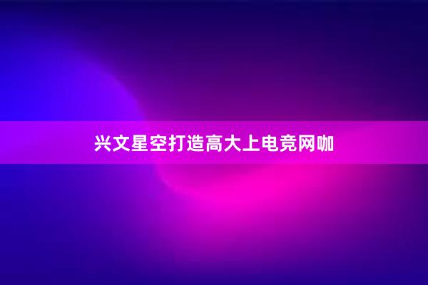 兴文星空打造高大上电竞网咖