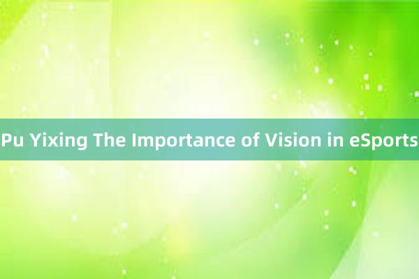 Pu Yixing The Importance of Vision in eSports